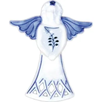 Vánoční ozdoba Cibulák Dubí Vánoční ozdoba - anděl větvička - cibulový porcelán 10606