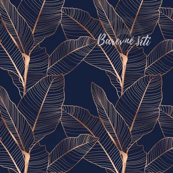 Silky, Měděné listy na navy (E)** (Lehká vzdušná šatovka)