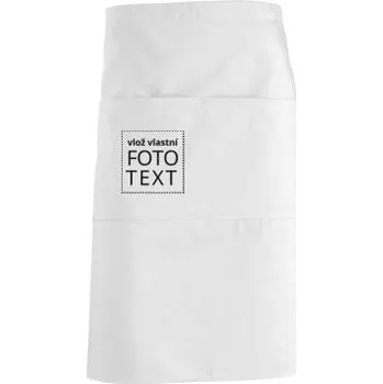 Kuchyňská zástěra Číšnická zástěra s vlastním potiskem