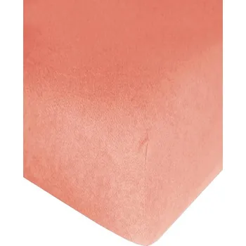 Prostěradlo 4sleep froté s gumičkou 90/200 losos