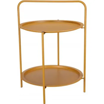 Konferenční stolek Konferenční stolek Ambiance kulatý 50 x 50 x 68,5 cm, oranžové odstíny