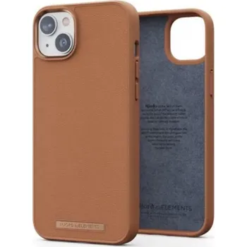 Náhradní kryt pro mobilní telefon Kryt Njord byELEMENTS Genuine Leather Cognac, Apple iPhone 14 Plus