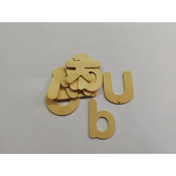 Dřevěná hračka Dřevěný výřez písmenka - sada č.2
