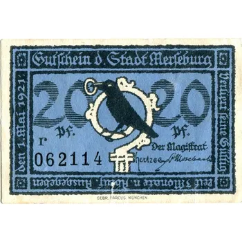 MERSEBURG. 20 Pfennig 1921.