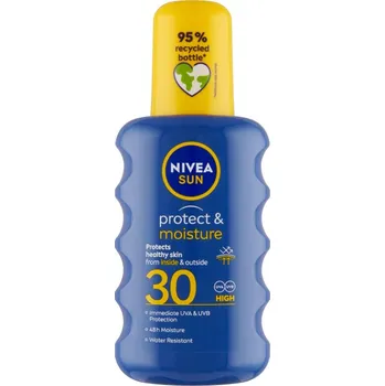 Přípravek na opalování Nivea Sun Protect & Moisture hydratační sprej na opalování 200 ml F30
