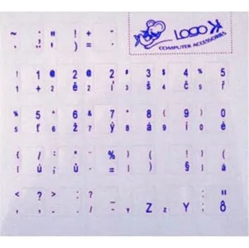 Klávesnice PremiumCord přelepky na klávesnici/ české/ modré