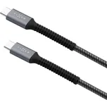 FIXED datový kabel USB-C/USB-C Armor 1.2m grey