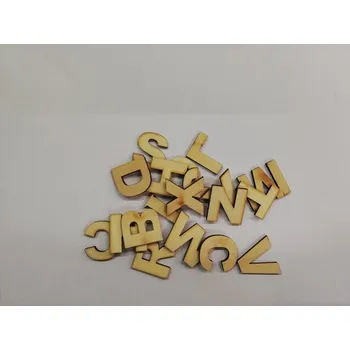 Dřevěná hračka Dřevěný výřez písmenka -sada č.1