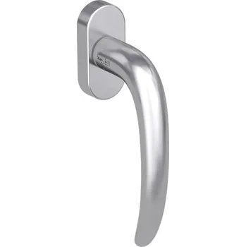 Dveřní kování GK - DK - ULMER - R klika na eurookno levá BN - Broušená nerez (71)