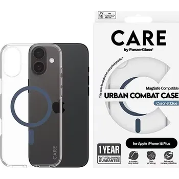 Náhradní kryt pro mobilní telefon Kryt PanzerGlass CARE Apple iPhone 16 Plus Urban MagSafe čirý/modrý