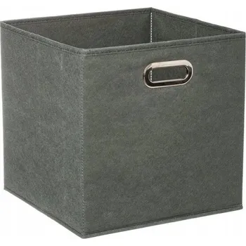 Úložný box Krabička v odstínech šedé a stříbrné