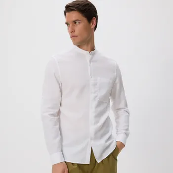 Pánská košile Reserved - Košile slim fit se stojáčkem - bílá - 761EH-00X - 761EH-00X-M