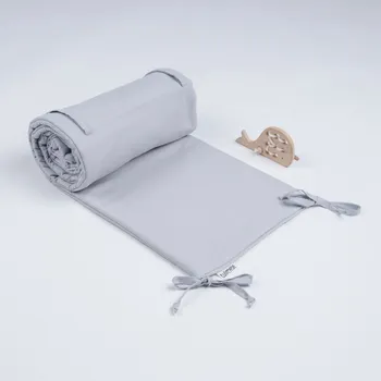 Dětsný nábytek Tulimese Mantinel do postýlky jednobarevný šedý UMÍSTĚNÍ MANTINELU: MANTINEL ZAKRÝVAJÍCÍ PROSTOR KOLEM HLAVIČKY MIMINKA, VOLBA ROZMĚRU POSTÝLKY: MANTINEL PRO ATYPICKOU POSTÝLKU