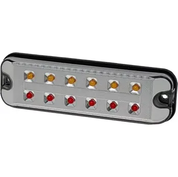 Zadní světlomet Zadní sdružená LED svítilna Proplast PRO-TWIN-CAN stříbrné