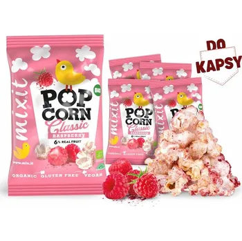 Potravina Mixit BIO popcorn – Malina do kapsy (5 ks)