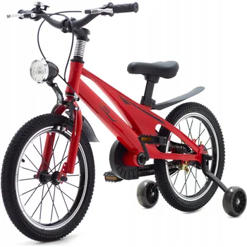 Dětské kolo DĚTSKÉ KOLO 14 PALCŮ S BOČNÍMI KOLEČKY ČERVENÉ KOLO PRO DĚTI