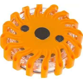 Maják Magnetický výstražný puk 16 LED nabíjecí oranžový