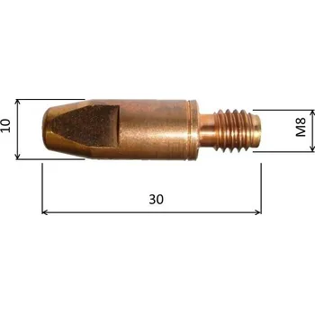 Příslušenství ke svářečce špička M 8 1,6 10x30 CuCrZr