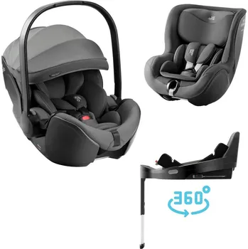 Autosedačka RÖMER Baby-Safe Pro + Vario Base 5Z + Dualfix 5Z Style Mineral Grey