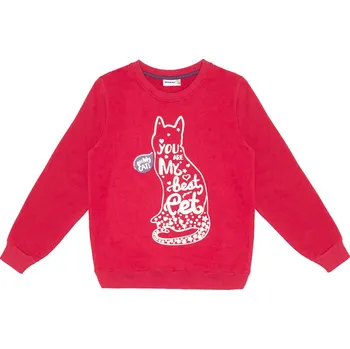 Chlapecká mikina Dívčí mikina - Winkiki WJG 92586, červená Barva: Červená, Velikost: 146