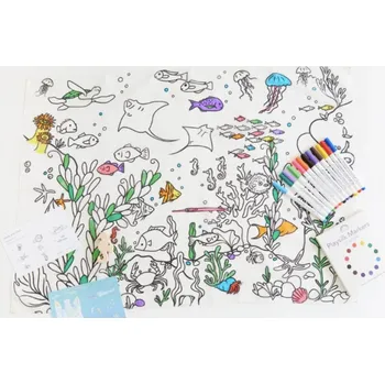 maňásek Sarah´s Silks Hedvábný šátek moře k vybarvení - PSITM 06/24