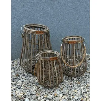 Lucerna Vingo Velká ratanová lucerna Rozměry (cm): 23x29