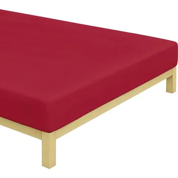 Prostěradlo Froté prostěradlo Červené Rozměr: 90x200 cm