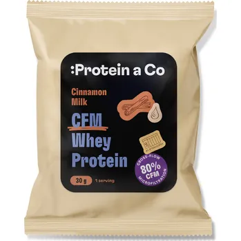 Protein ProteinaCo CFM WHEY PROTEIN 80 - 30 g Vyber si z těchto lahodných příchutí: Cinnamon Milk