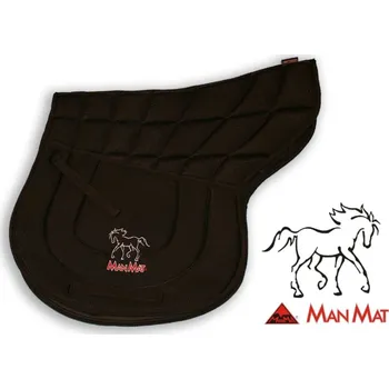 ManMat podsedlová dečka VYKROJENÁ - velké polstrování M - černá - M