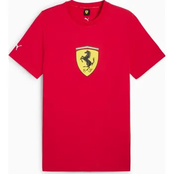 Pánské tričko FERRARI triko PUMA RACE Colored Big Shield 25 red - 3XL
