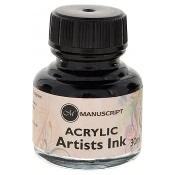Kaligrafický inkoust Manuscript 30ml – černý (Kaligrafický inkoust Manuscript 30ml – černý)