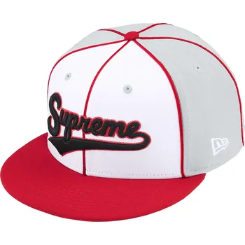 Kšiltovka Supreme Piping Script Logo New Era® / Grey Barva: Šedá, Velikost: 7 5/8 - 60,6 cm