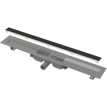 sprchový žlab ALCADRAIN APZ115 Marble Low 1150 mm - Podlahový žlab bez okraje s roštem pro vložení dlažby (APZ115-1150)