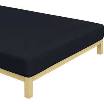 Prostěradlo Froté prostěradlo Černé Rozměr: 90x200 cm