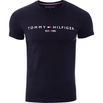 Pánské tričko TOMMY HILFIGER TRIČKO T-SHIRT CORE TOMMY LOGO TEE NAVY MW0MW11465 403 Velikost: L