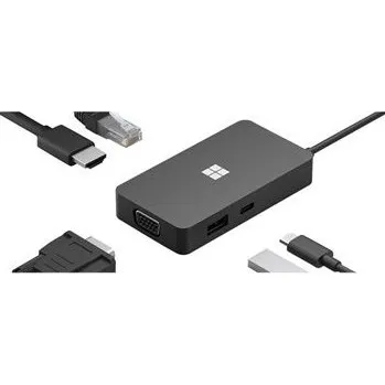 Počítač Microsoft USB-C Travel Hub - Dokovací stanice - USB-C - VGA, HDMI - 1GbE - komerční (1E4-00004)