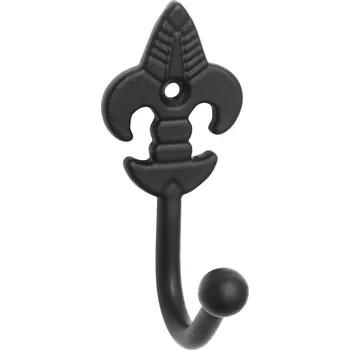 Věšák Walteco Háček Lilie, matný černý, 2 ks