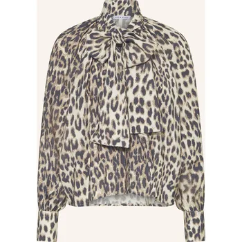 Dámská halenka Mrs & Hugs Dámská Halenka S Vázačkou A Volánky, tmavě hnědá /...