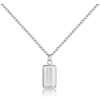 Náhrdelník Ocelový náhrdelník s obdélníkem - Meucci DS474