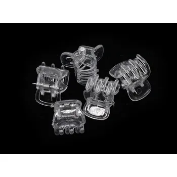 Průsvitné skřipečky na vlasy, 5 ks