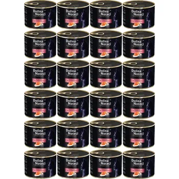 Krmivo pro kočku DOLINA NOTECI Premium bohaté na lososa - vlhké krmivo pro kočky - 24x185g