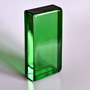 Skleněná cihla zelená-stavební (Barvený blok 100x50x200)