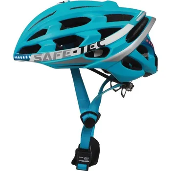 Cyklistická přilba SAFE-TEC Chytrá Bluetooth helma/ Repro/ TYR 2 Turquoise M