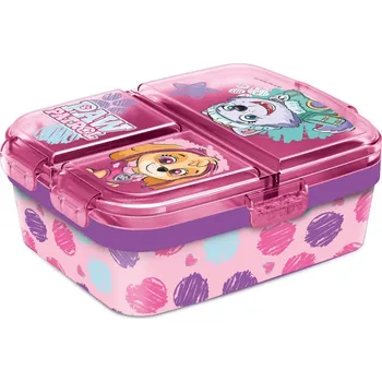 Dóza na potraviny Vetro Plastový dělený svačinový box PATROLA Girl 17,5x13cm