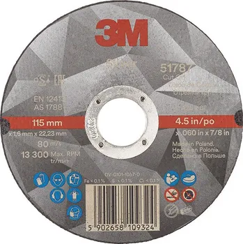 Příslušenství k brusce 3M Silver Řezný kotouč, rozměr 115 × 1,6 mm, 3 ks