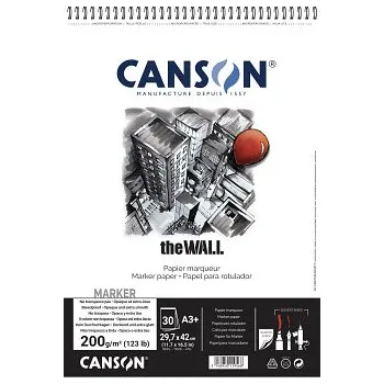 Dětské zboží Blok pro markery Canson The Wall 29,7x43,7cm 200g (Blok pro markery Canson The Wall 29,7x43,7cm 200g)