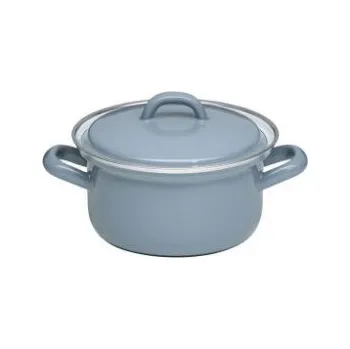 Smaltovaný kastrol s poklicí - 0,75 l - různé barvy