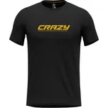 Pánské tričko Crazy LOGO - SULPHUR - černá S