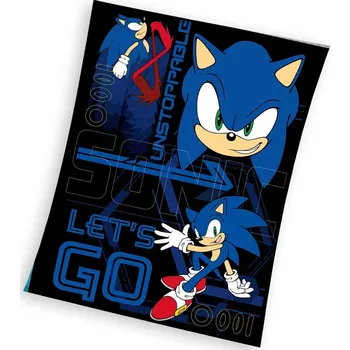 Dětská deka Dětská deka Nezastavitelný Ježek Sonic 130x170 cm