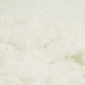 Tyl 19-0812-057 s aplikací, krémový, š.145